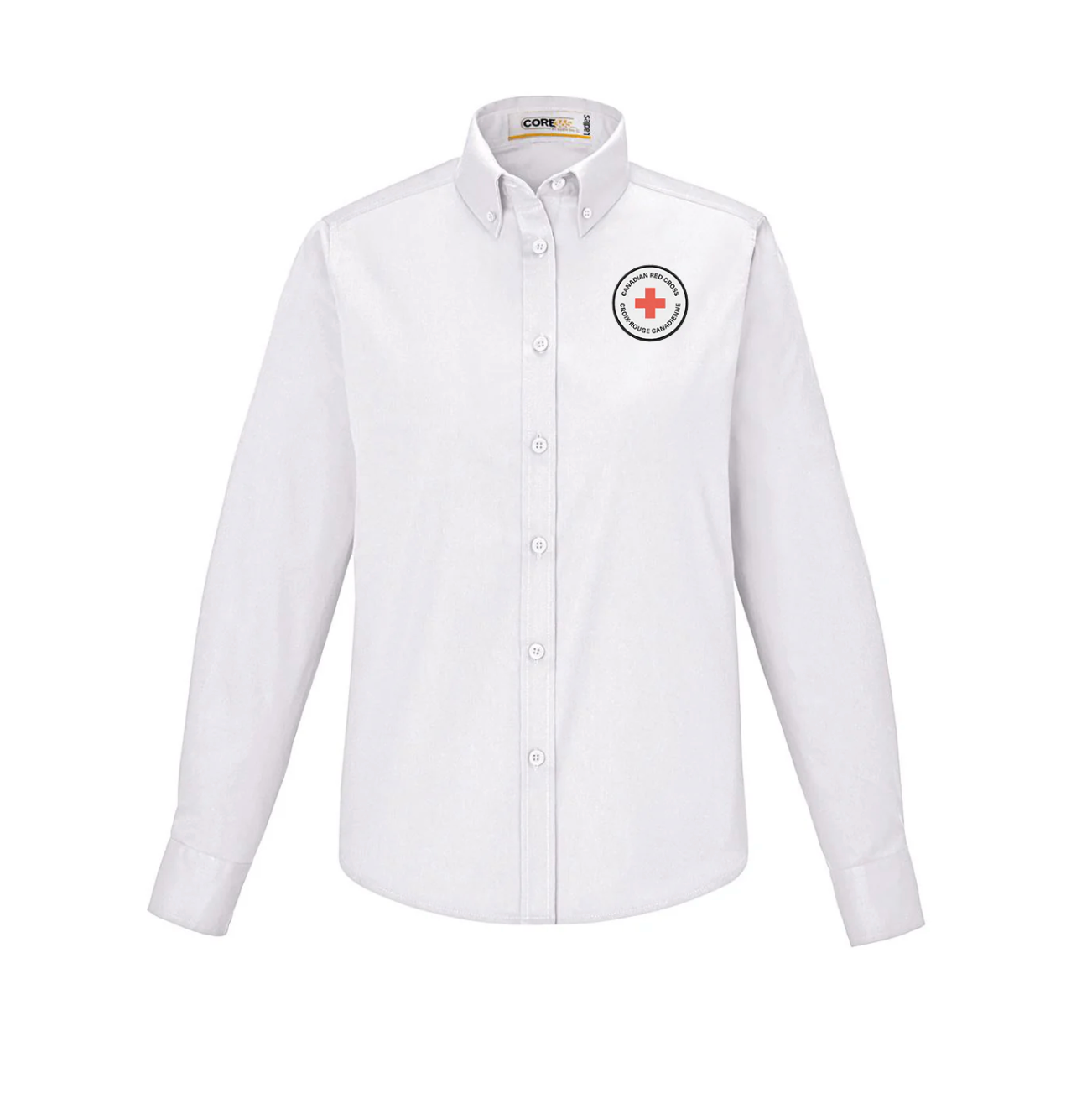 Ladies 65/35 Long Sleeve EZ care shirt