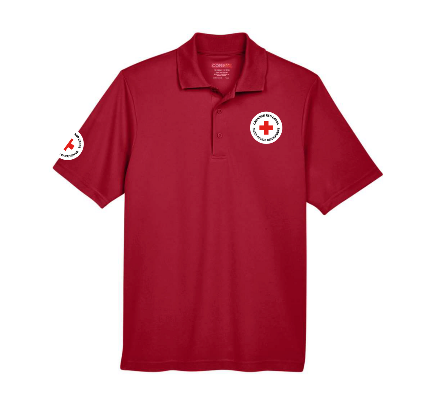 Polo piqué en polyester S/S pour hommes