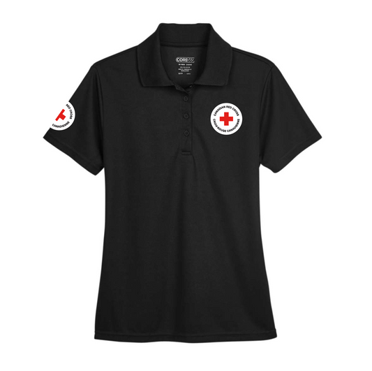 Polo piqué en polyester S/S pour femme