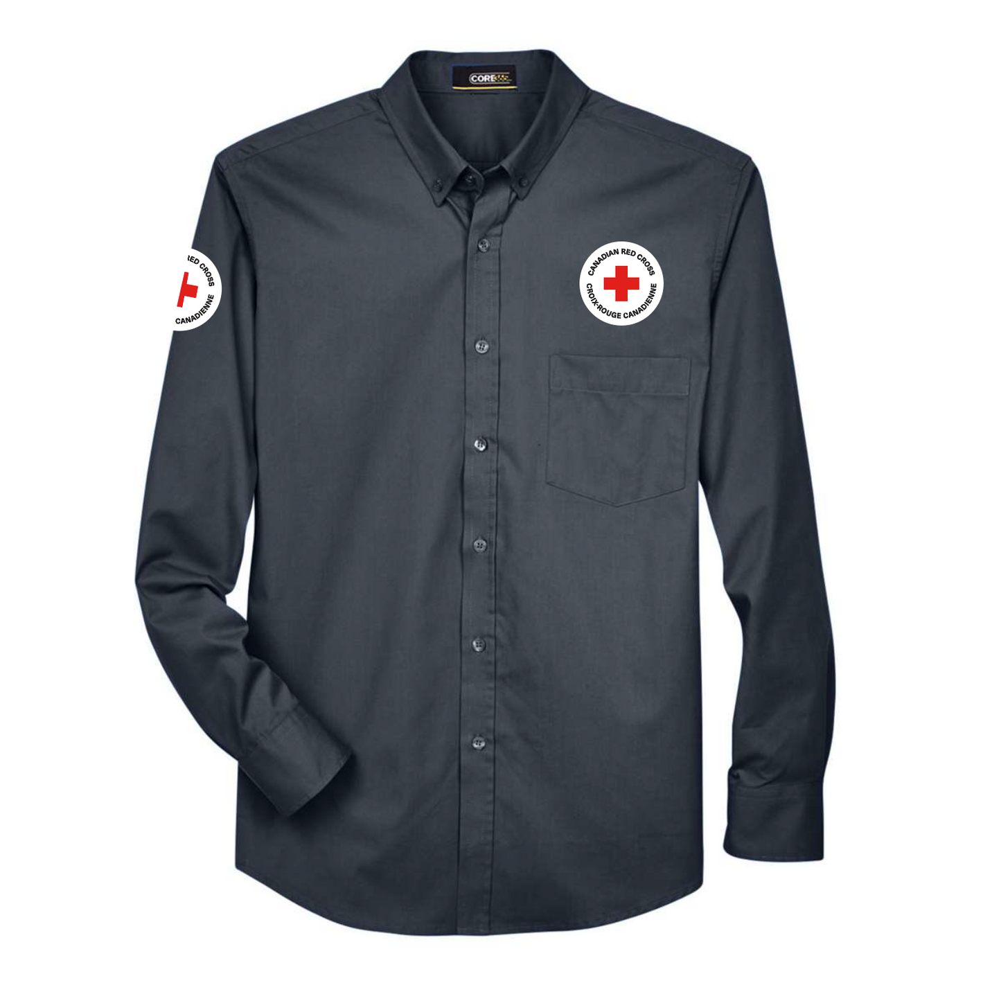 Chemise d'entretien EZ à manches longues 65/35 pour hommes