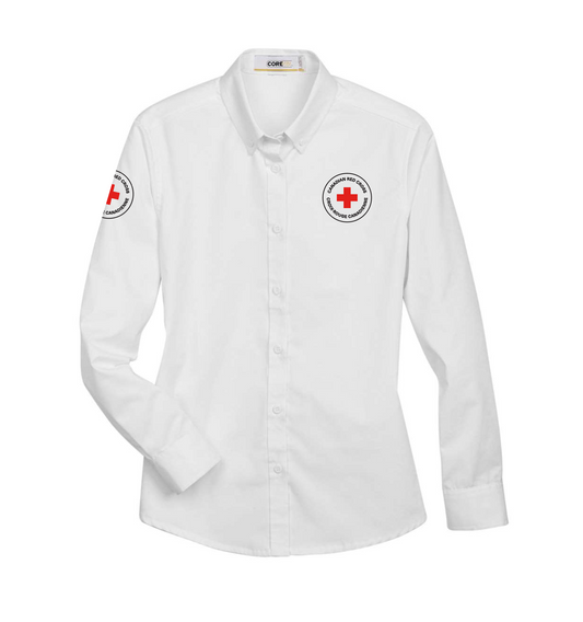 Chemise d'entretien EZ à manches longues pour femme 65/35