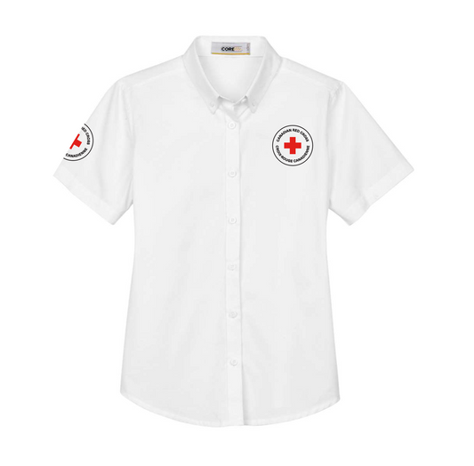 Chemise d'entretien EZ à manches courtes pour femme 65/35